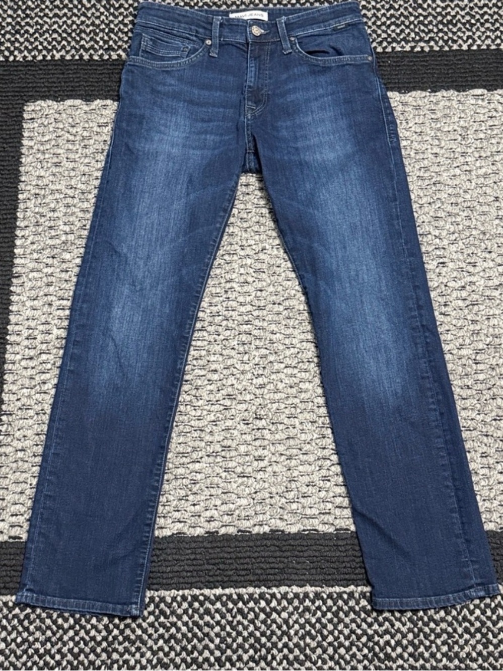 Mavi (Zach) - Men's Dark Blue Straight-Leg Jeans
